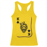 Black King Lion Racerback Tank Top African American Black History Month Gift - Wonder Print Shop
