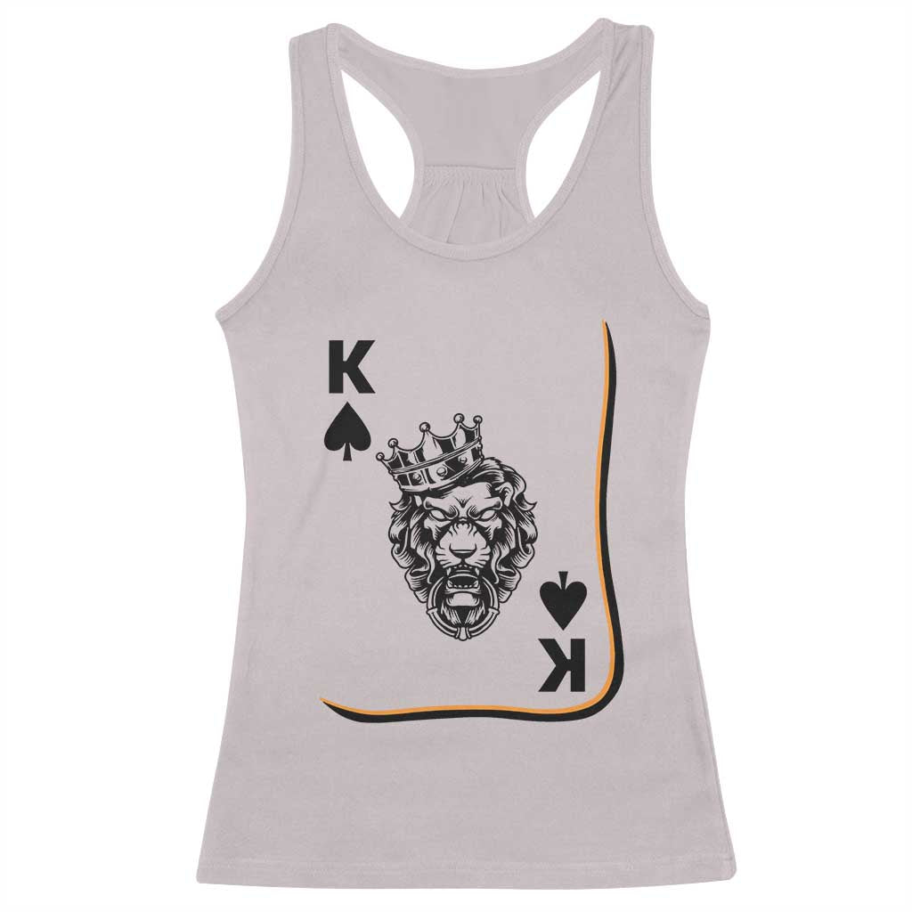 Black King Lion Racerback Tank Top African American Black History Month Gift - Wonder Print Shop