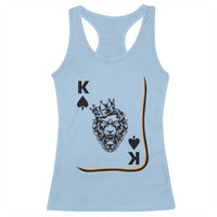 Black King Lion Racerback Tank Top African American Black History Month Gift - Wonder Print Shop