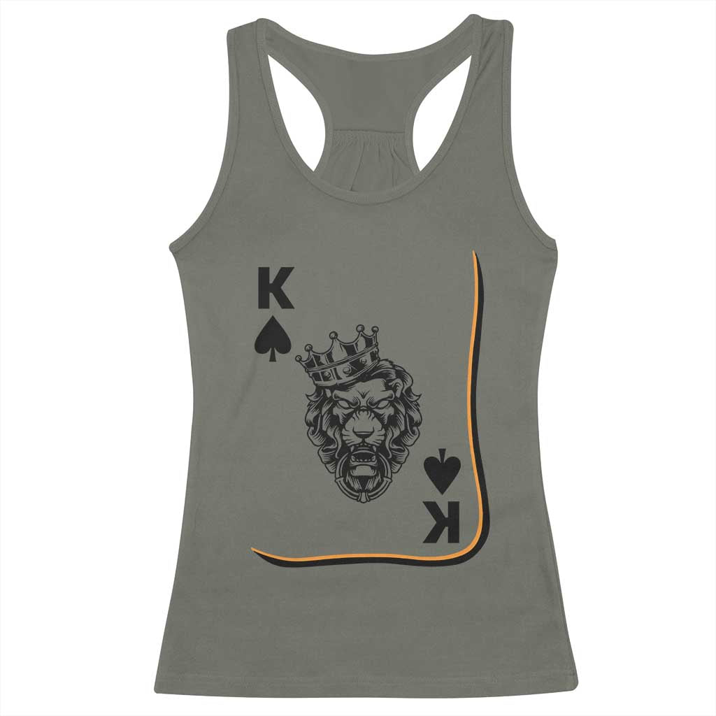 Black King Lion Racerback Tank Top African American Black History Month Gift - Wonder Print Shop
