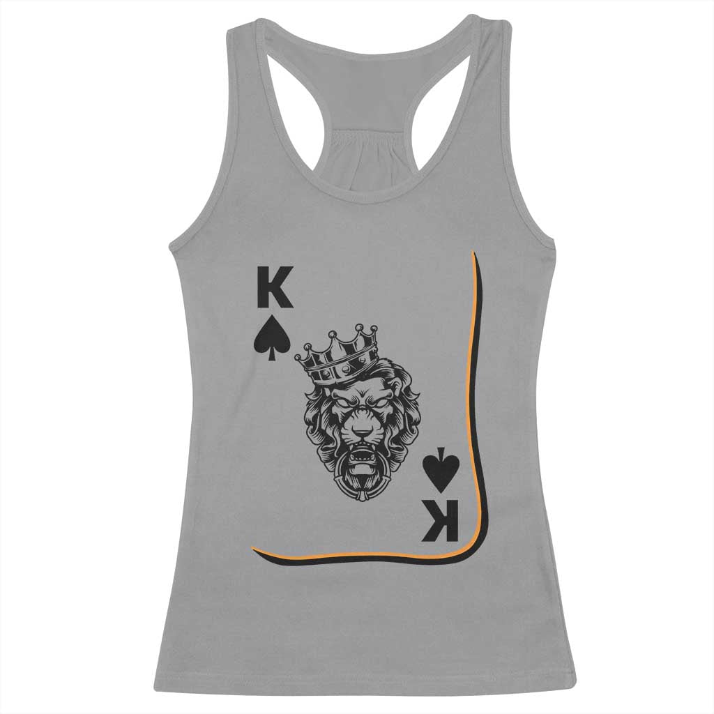 Black King Lion Racerback Tank Top African American Black History Month Gift - Wonder Print Shop