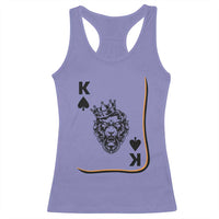 Black King Lion Racerback Tank Top African American Black History Month Gift - Wonder Print Shop