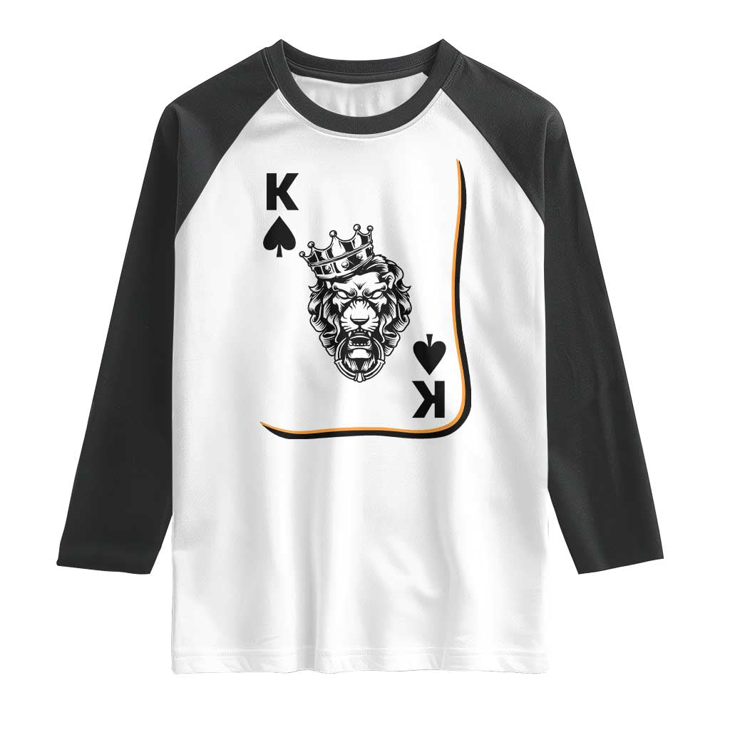 Black King Lion Raglan Shirt African American Black History Month Gift - Wonder Print Shop