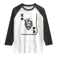 Black King Lion Raglan Shirt African American Black History Month Gift - Wonder Print Shop