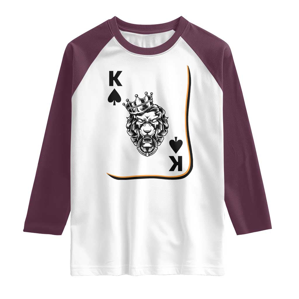 Black King Lion Raglan Shirt African American Black History Month Gift - Wonder Print Shop