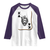 Black King Lion Raglan Shirt African American Black History Month Gift - Wonder Print Shop