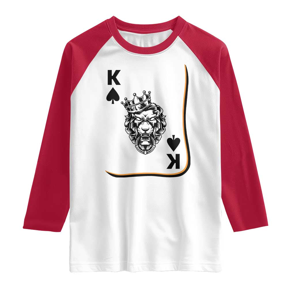 Black King Lion Raglan Shirt African American Black History Month Gift - Wonder Print Shop