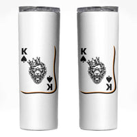 Black King Lion Skinny Tumbler African American Black History Month Gift - Wonder Print Shop
