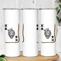 Black King Lion Skinny Tumbler African American Black History Month Gift - Wonder Print Shop