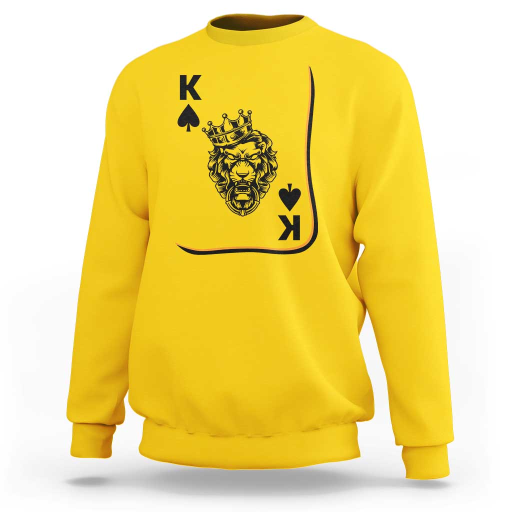 Black King Lion Sweatshirt African American Black History Month Gift - Wonder Print Shop