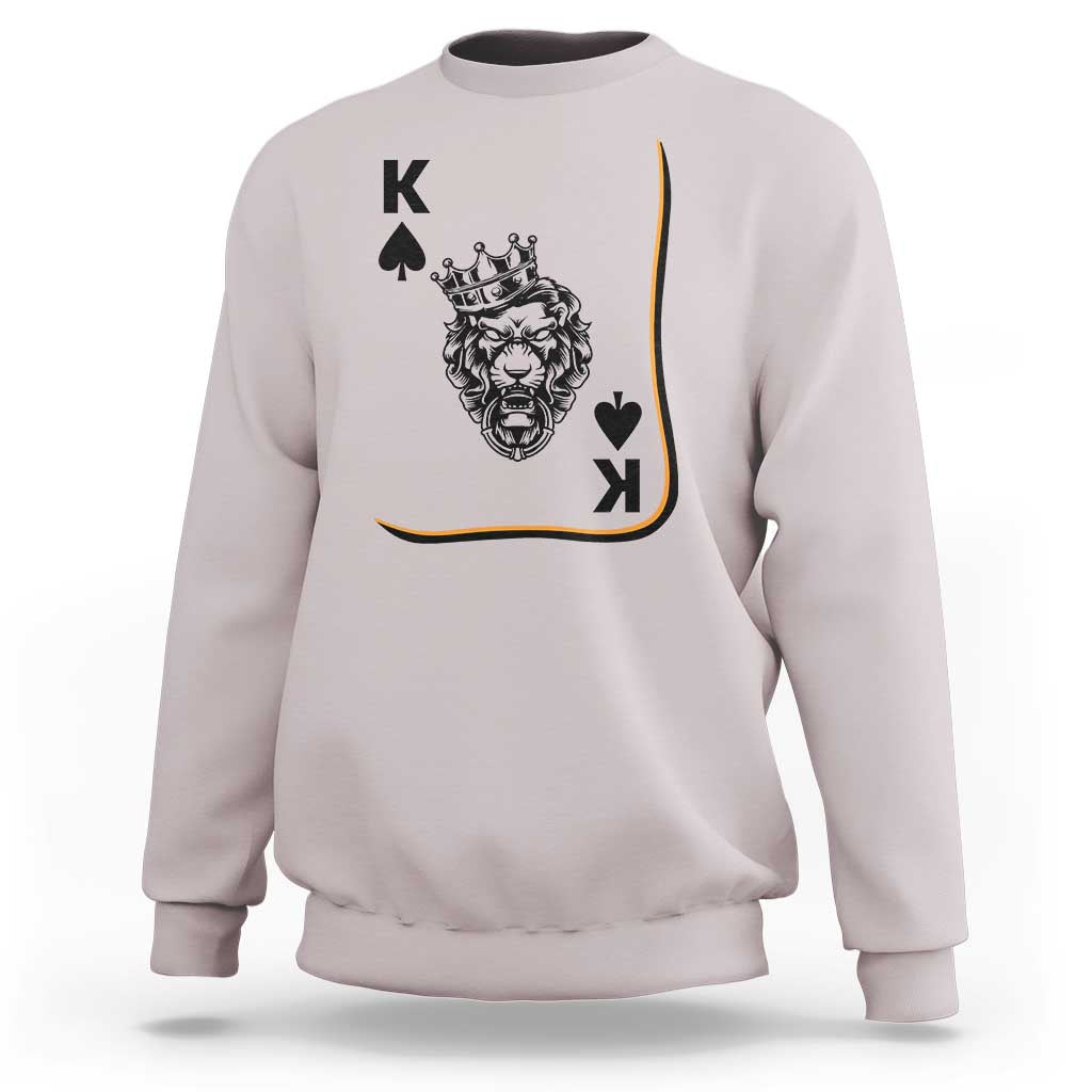 Black King Lion Sweatshirt African American Black History Month Gift - Wonder Print Shop