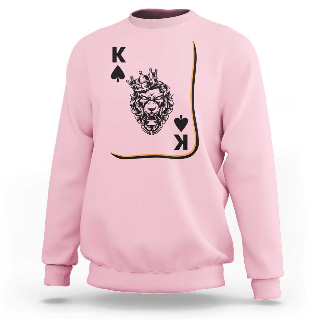 Black King Lion Sweatshirt African American Black History Month Gift - Wonder Print Shop