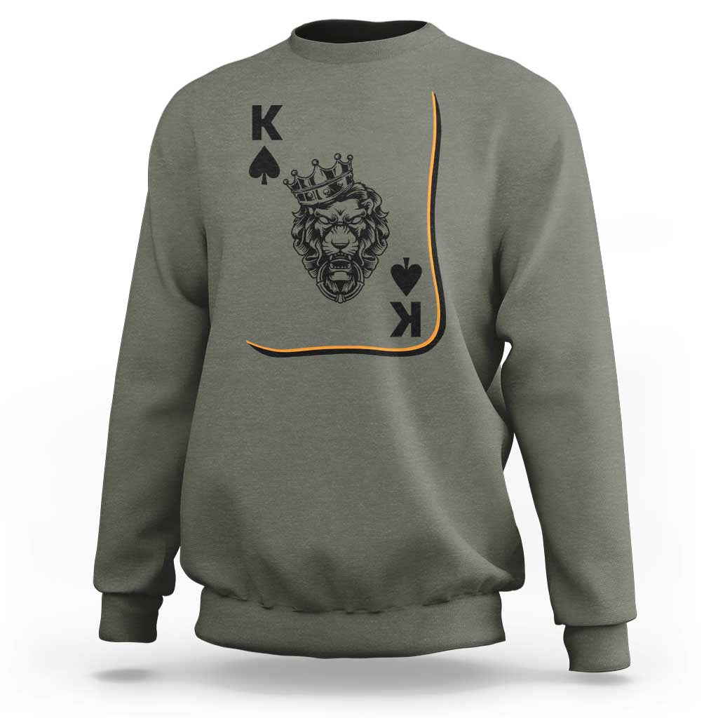 Black King Lion Sweatshirt African American Black History Month Gift - Wonder Print Shop