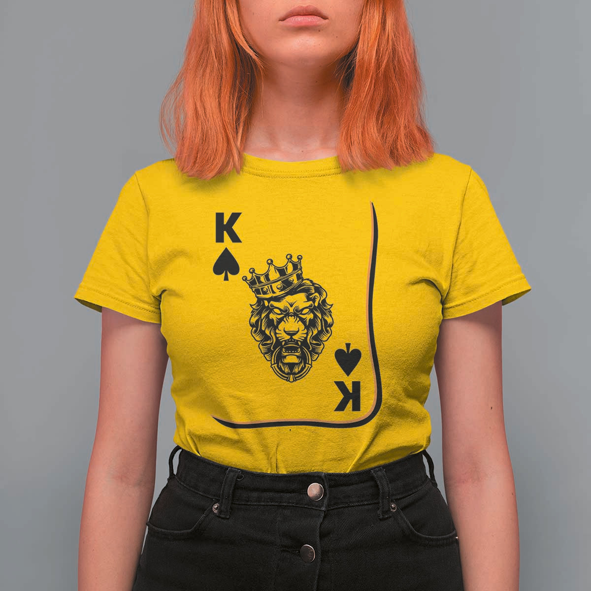 Black King Lion T Shirt For Women African American Black History Month Gift - Wonder Print Shop