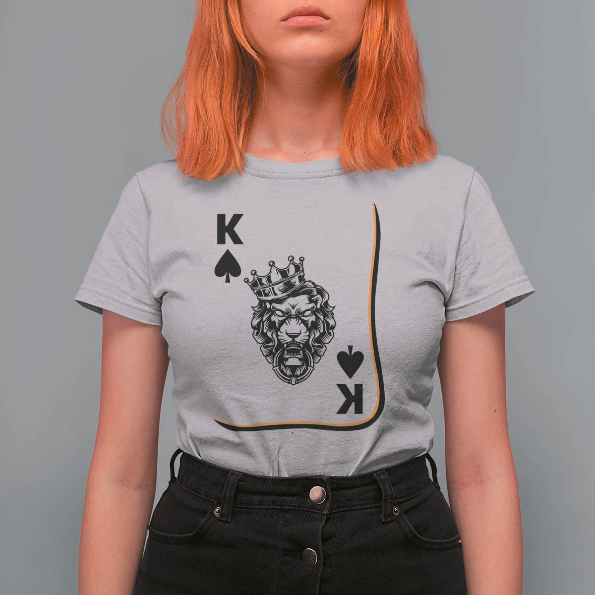 Black King Lion T Shirt For Women African American Black History Month Gift - Wonder Print Shop