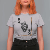 Black King Lion T Shirt For Women African American Black History Month Gift - Wonder Print Shop