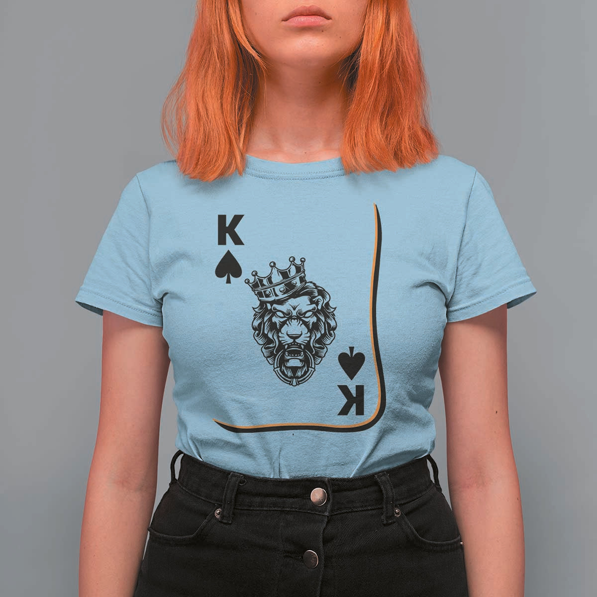 Black King Lion T Shirt For Women African American Black History Month Gift - Wonder Print Shop