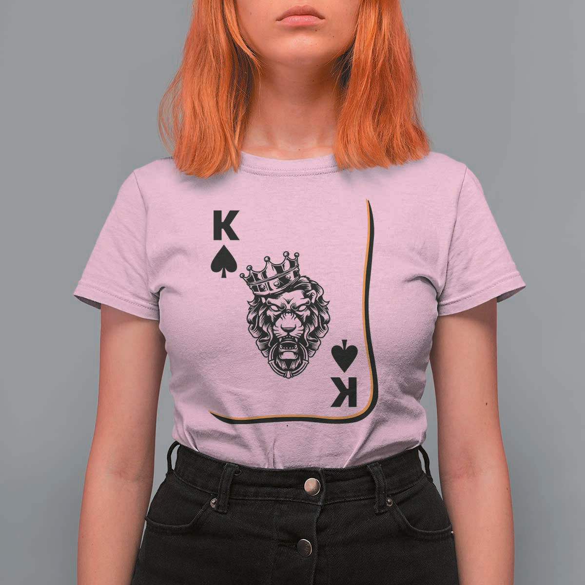 Black King Lion T Shirt For Women African American Black History Month Gift - Wonder Print Shop