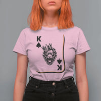 Black King Lion T Shirt For Women African American Black History Month Gift - Wonder Print Shop