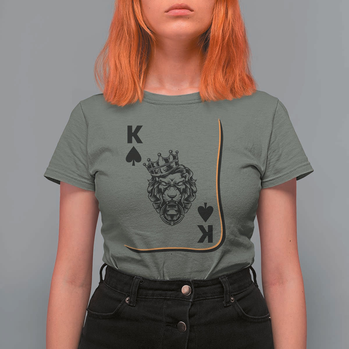 Black King Lion T Shirt For Women African American Black History Month Gift - Wonder Print Shop