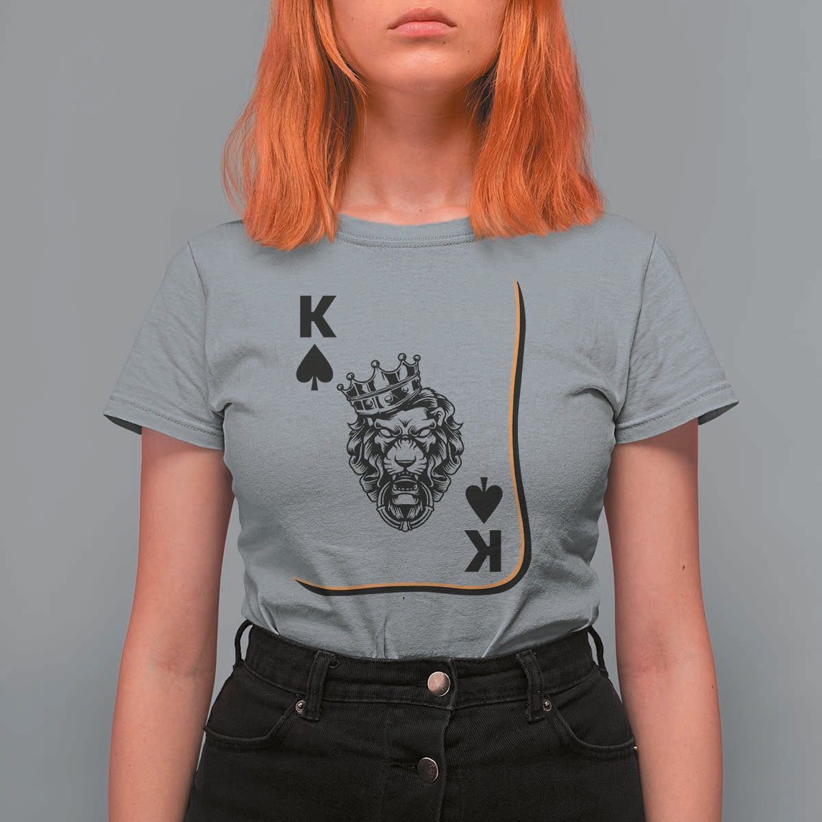 Black King Lion T Shirt For Women African American Black History Month Gift - Wonder Print Shop
