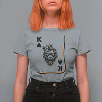 Black King Lion T Shirt For Women African American Black History Month Gift - Wonder Print Shop
