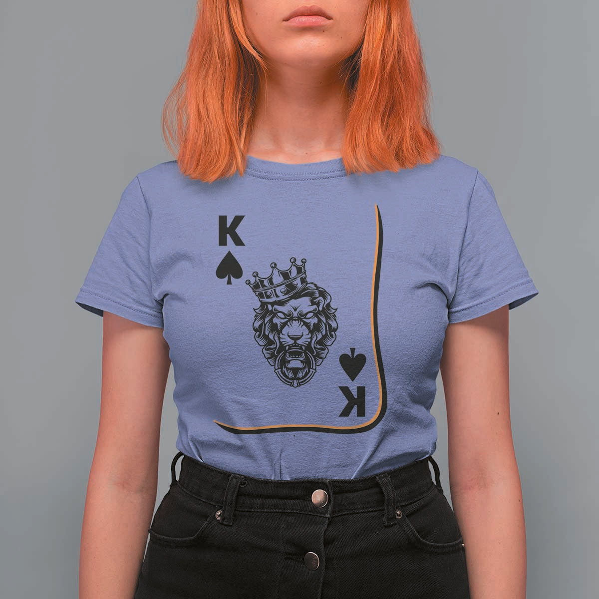 Black King Lion T Shirt For Women African American Black History Month Gift - Wonder Print Shop