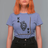 Black King Lion T Shirt For Women African American Black History Month Gift - Wonder Print Shop
