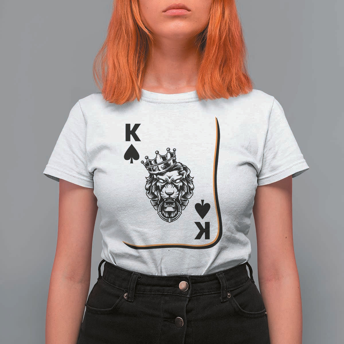 Black King Lion T Shirt For Women African American Black History Month Gift - Wonder Print Shop