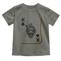 Black King Lion Toddler T Shirt African American Black History Month Gift - Wonder Print Shop