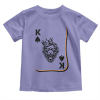 Black King Lion Toddler T Shirt African American Black History Month Gift - Wonder Print Shop
