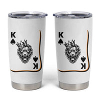 Black King Lion Tumbler Cup African American Black History Month Gift - Wonder Print Shop