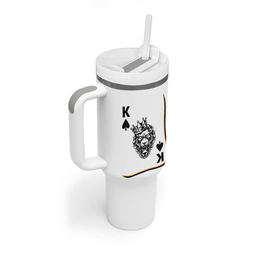 Black King Lion Tumbler With Handle African American Black History Month Gift - Wonder Print Shop