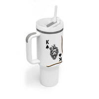 Black King Lion Tumbler With Handle African American Black History Month Gift - Wonder Print Shop