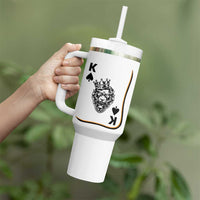 Black King Lion Tumbler With Handle African American Black History Month Gift - Wonder Print Shop
