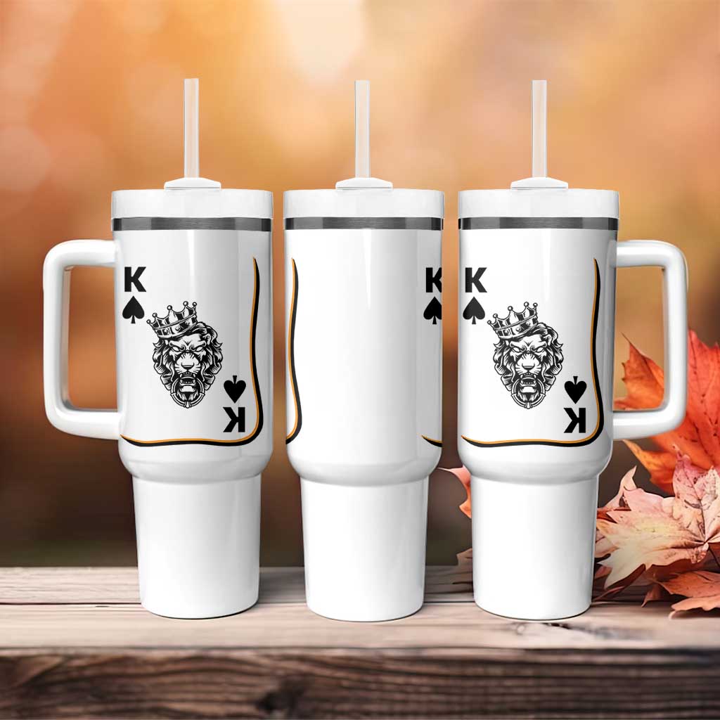 Black King Lion Tumbler With Handle African American Black History Month Gift - Wonder Print Shop
