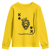 Black King Lion Youth Sweatshirt African American Black History Month Gift - Wonder Print Shop