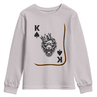 Black King Lion Youth Sweatshirt African American Black History Month Gift - Wonder Print Shop