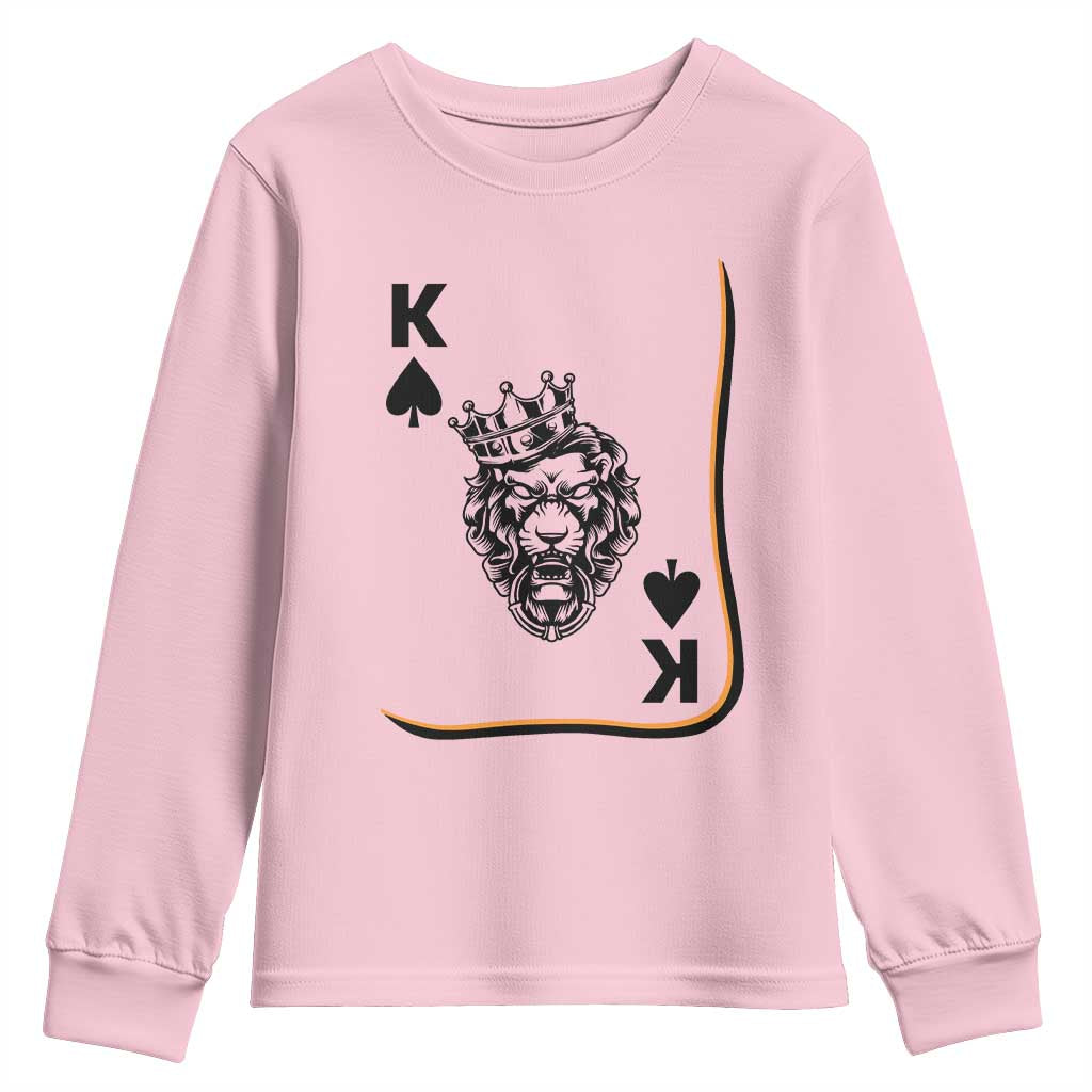 Black King Lion Youth Sweatshirt African American Black History Month Gift - Wonder Print Shop