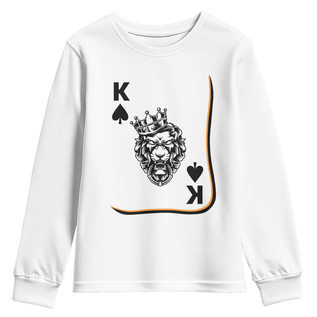 Black King Lion Youth Sweatshirt African American Black History Month Gift - Wonder Print Shop