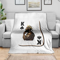 King Of Spades Black Man Throw Blanket African American Men Pride - Wonder Print Shop