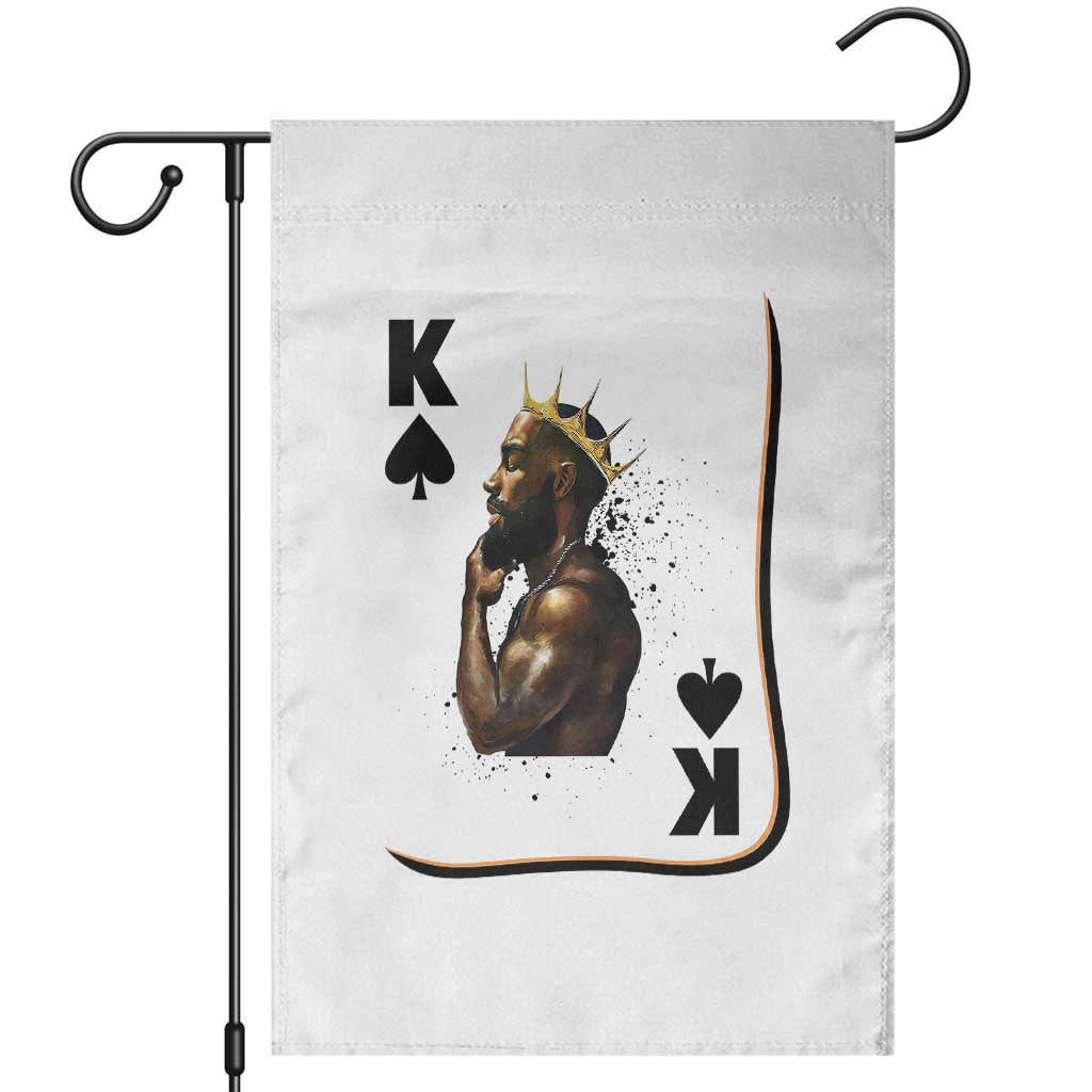 King Of Spades Black Man Garden Flag African American Men Pride - Wonder Print Shop