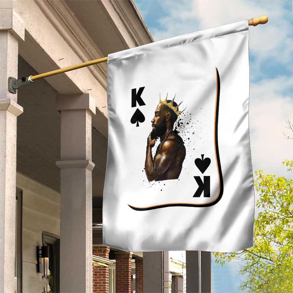 King Of Spades Black Man Garden Flag African American Men Pride - Wonder Print Shop