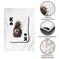 King Of Spades Black Man Garden Flag African American Men Pride - Wonder Print Shop