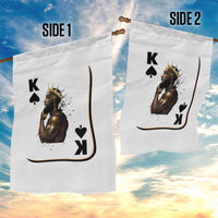 King Of Spades Black Man Garden Flag African American Men Pride - Wonder Print Shop