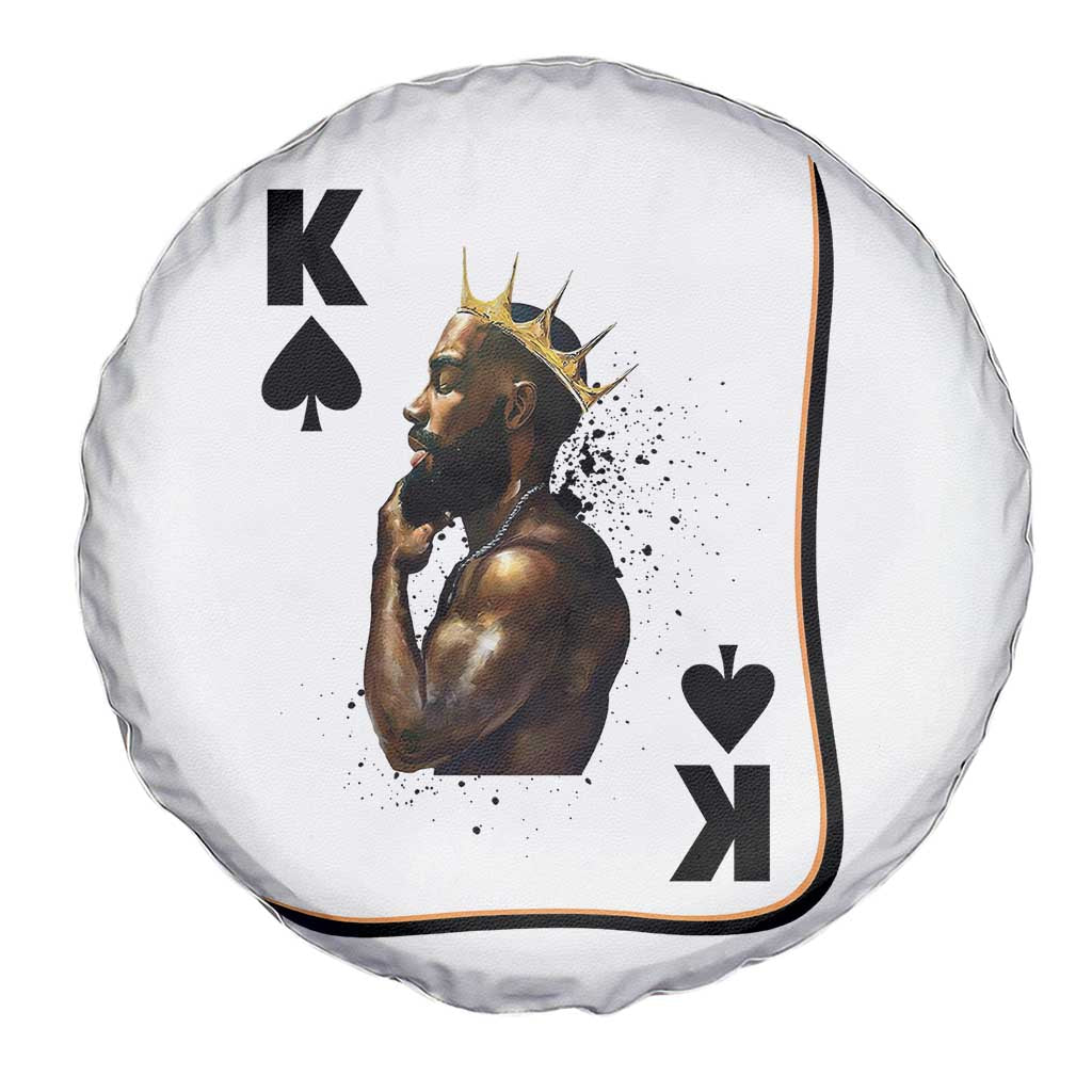King Of Spades Black Man Spare Tire Cover African American Men Pride - Wonder Print Shop