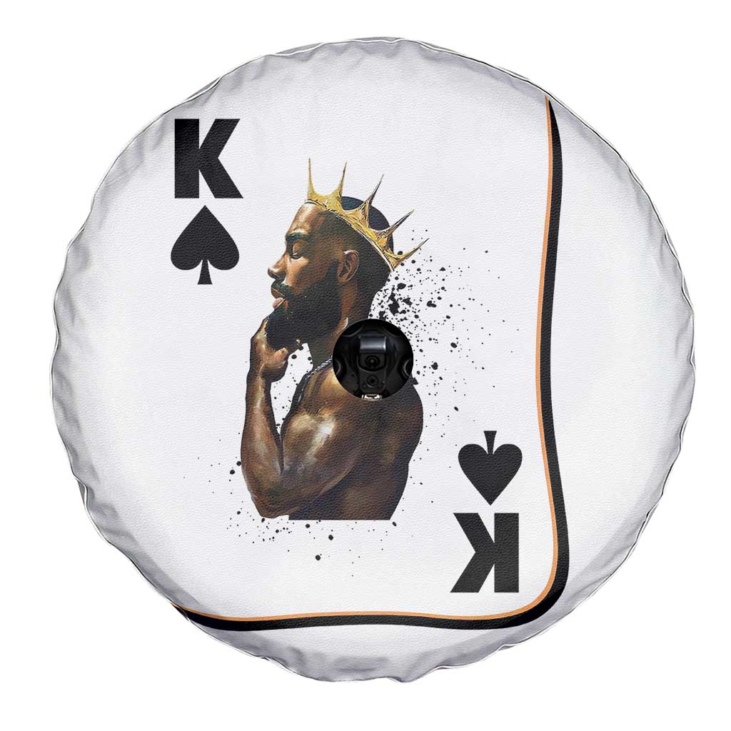 King Of Spades Black Man Spare Tire Cover African American Men Pride - Wonder Print Shop