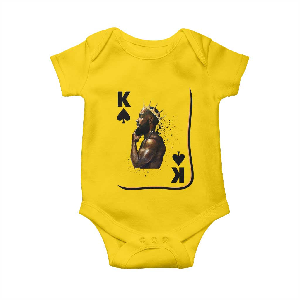 King Of Spades Black Man Baby Onesie African American Men Pride - Wonder Print Shop