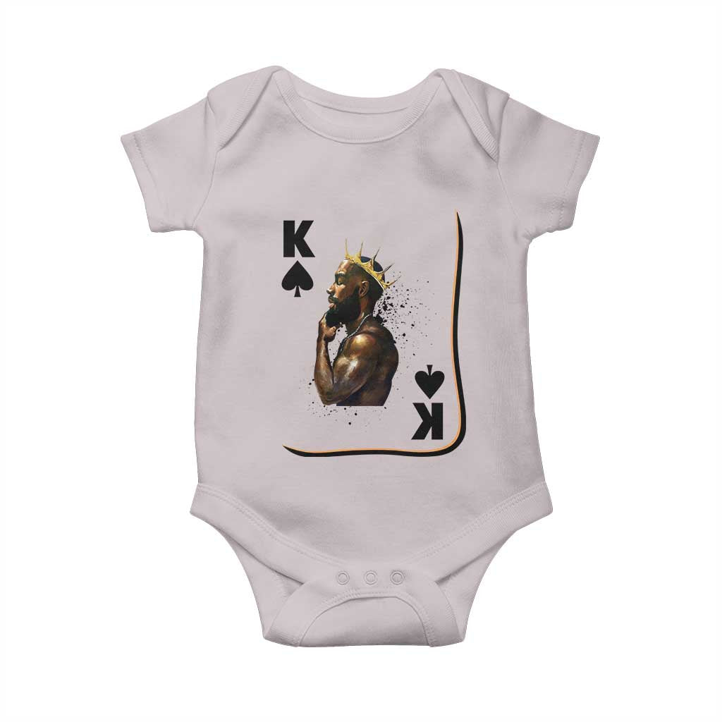 King Of Spades Black Man Baby Onesie African American Men Pride - Wonder Print Shop