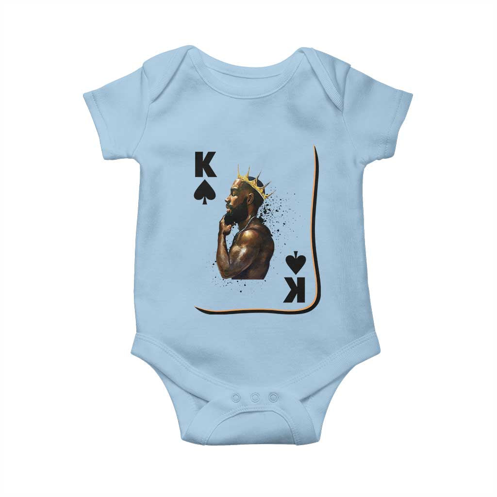King Of Spades Black Man Baby Onesie African American Men Pride - Wonder Print Shop
